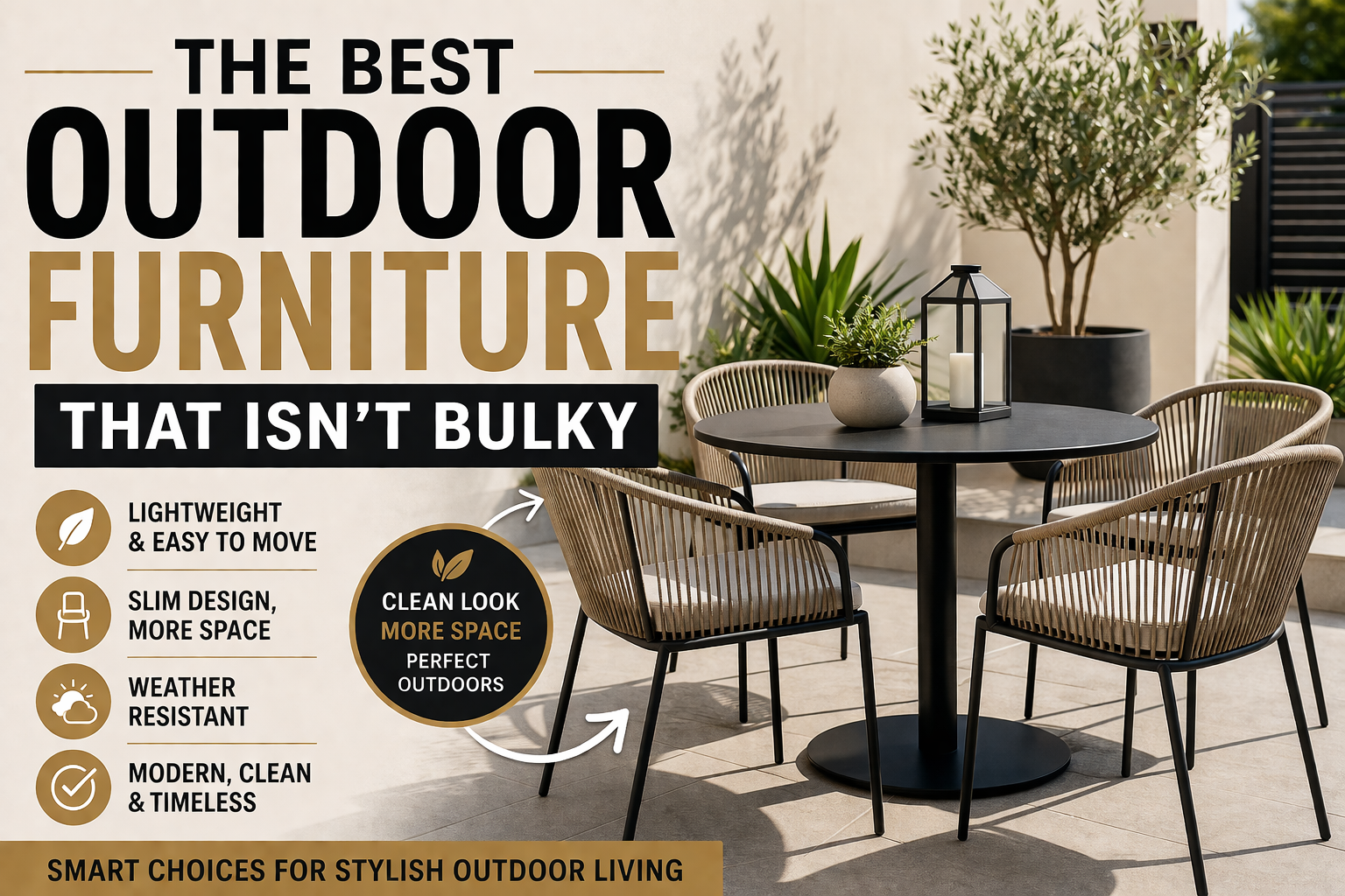 The Best Outdoor Furniture That Isn’t Bulky